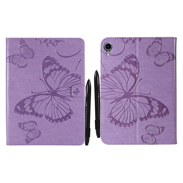 Pressed Printing Butterfly Pattern Horizontal Flip Leather Tablet Case, For iPad mini 6