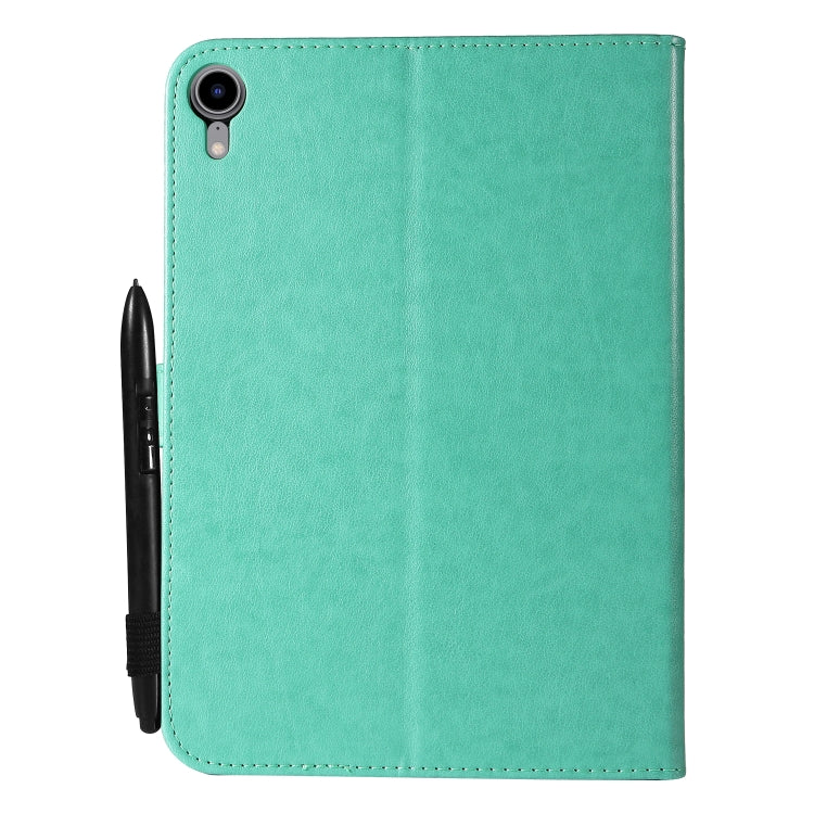 Étui à rabat horizontal en cuir avec motif gaufré chat-abeille pour iPad mini 6