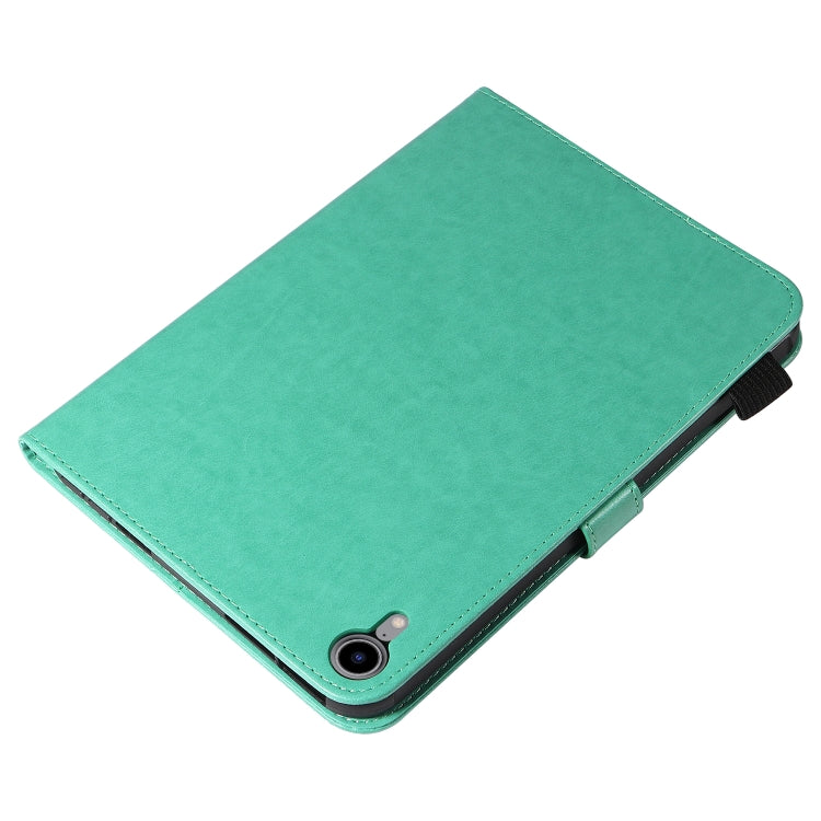 Étui à rabat horizontal en cuir avec motif gaufré chat-abeille pour iPad mini 6