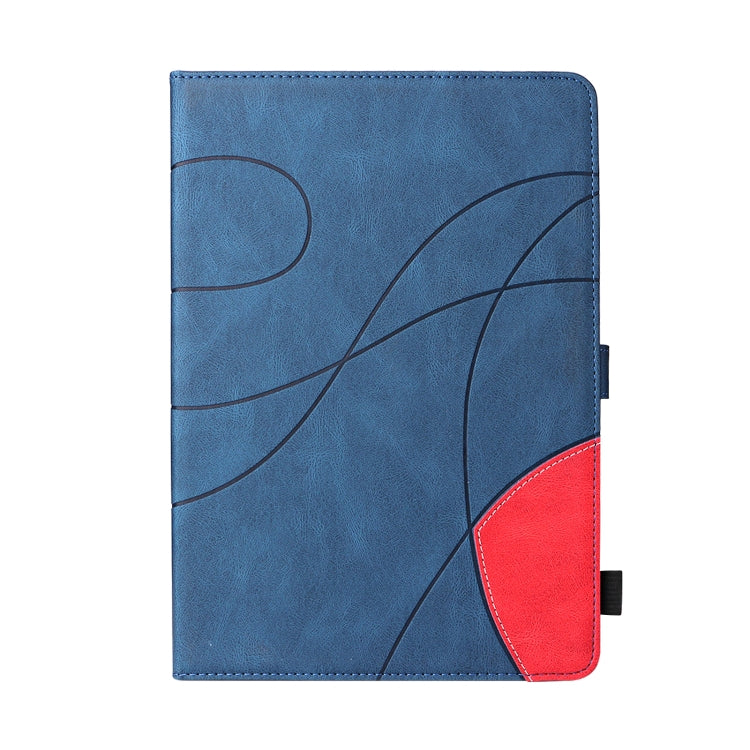 Étui à rabat horizontal en cuir bicolore pour tablette iPad mini 6