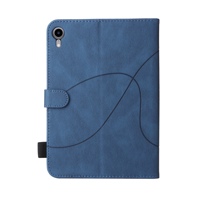 Étui à rabat horizontal en cuir bicolore pour tablette iPad mini 6