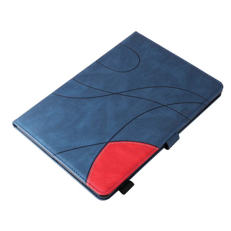 Étui à rabat horizontal en cuir bicolore pour tablette iPad mini 6