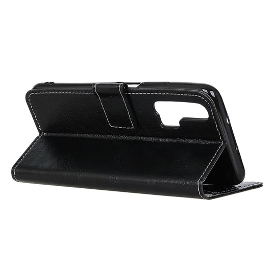 Galaxy S20 case in hand displaying flip holder and stand feature