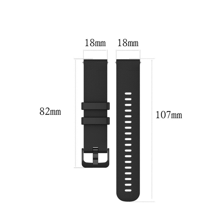 Bracelet de rechange en silicone pour montre connectée Garmin, universel 18 mm, 20 mm, 22 mm