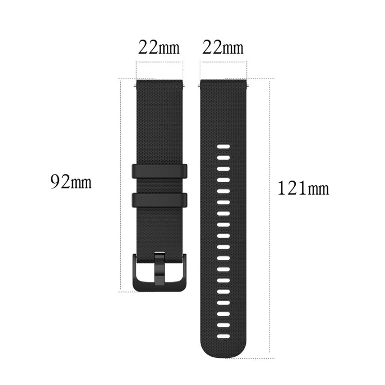 For Garmin Silicone Smart Watch Replacement Strap Wristband, 22mm Universal