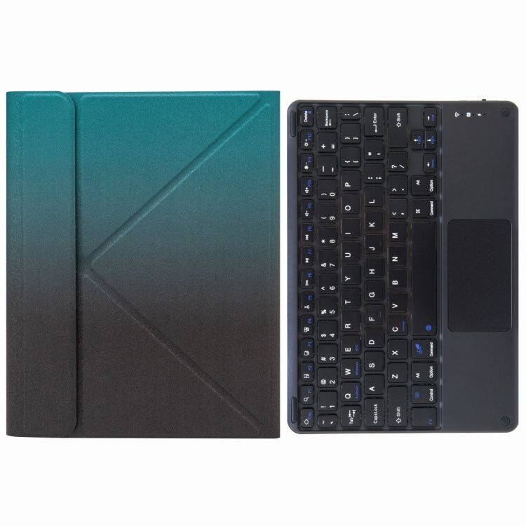 H-102C Touch Bluetooth Keyboard Leather Case with Rear Three-fold Holder, For iPad 10.2 2020 & 2019 / Pro 10.5 inch