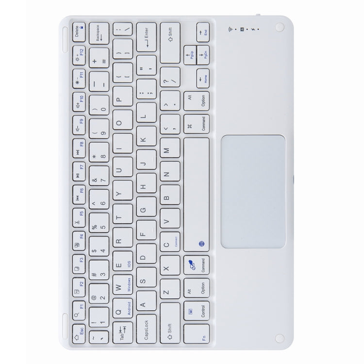 H-097C Touch Bluetooth Keyboard Leather Case with Rear Three-fold Holder