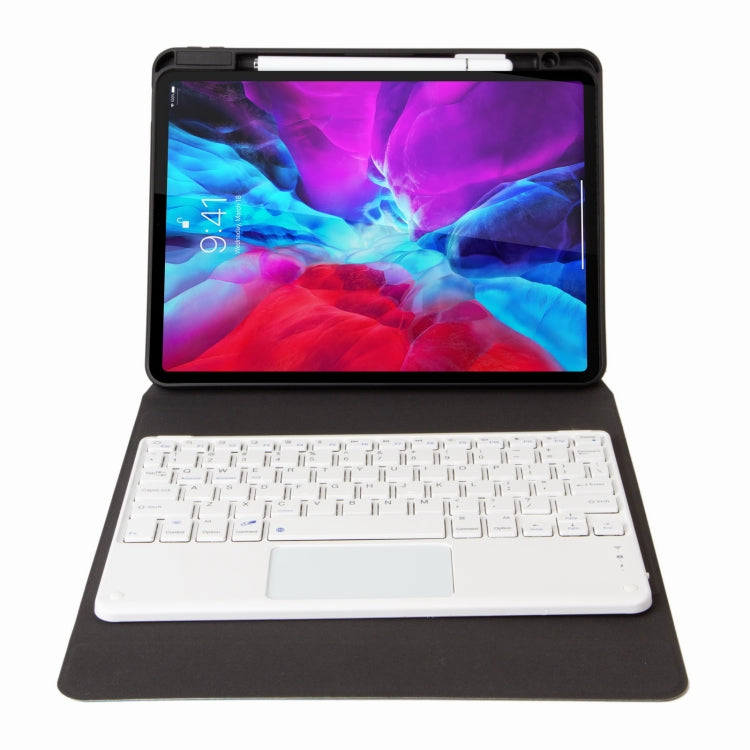 H-097C Touch Bluetooth Keyboard Leather Case with Rear Three-fold Holder