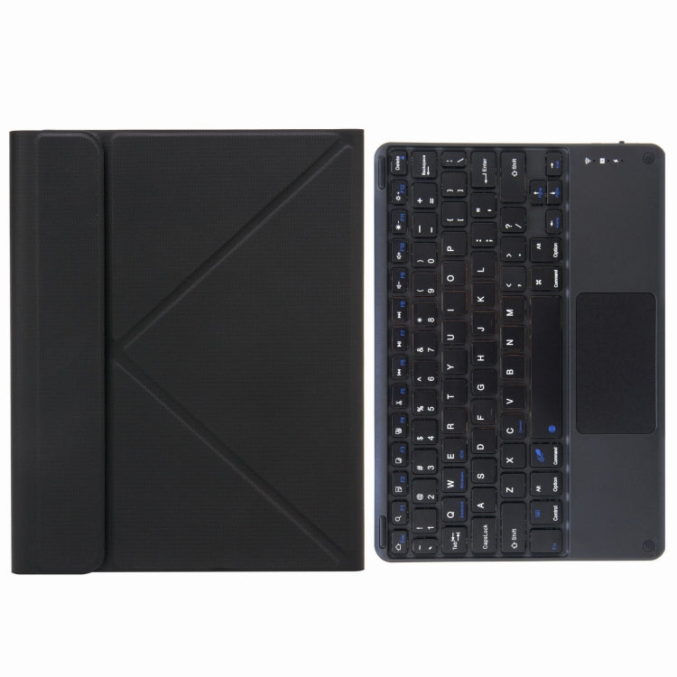 H-097C Touch Bluetooth Keyboard Leather Case with Rear Three-fold Holder