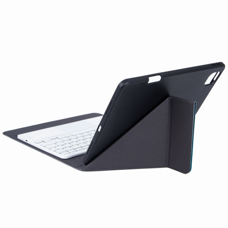 H-097CS Touch Backlight Bluetooth Keyboard Leather Case with Rear Three-fold Holder