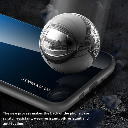 Galaxy S20+ gradient case corner detail showing reinforced bumper protection