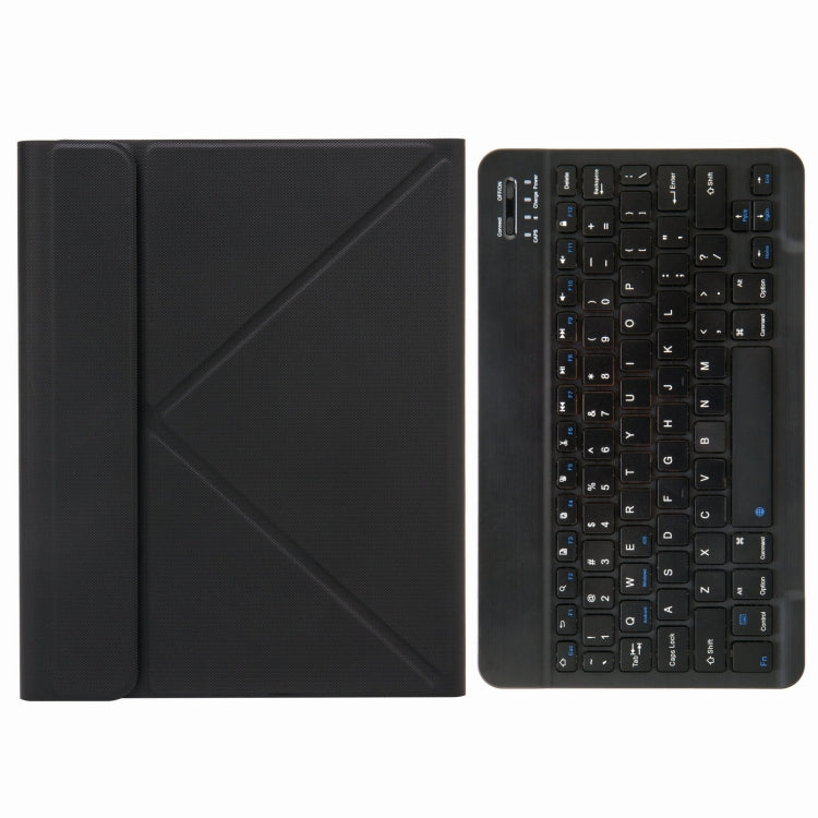 H-102 Bluetooth Keyboard Leather Case with Rear Three-fold Holder, For iPad 10.2 2020 & 2019 / Pro 10.5 inch, For iPad 9.7 2018 & 2017, For iPad Pro 11 inch 2021 & 2020 & 2018 / Air 2020 10.9