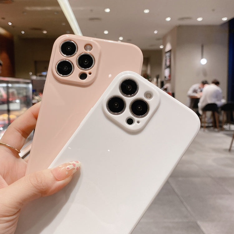 Glossy Straight-Edge TPU Phone Case, For iPhone 12 Pro