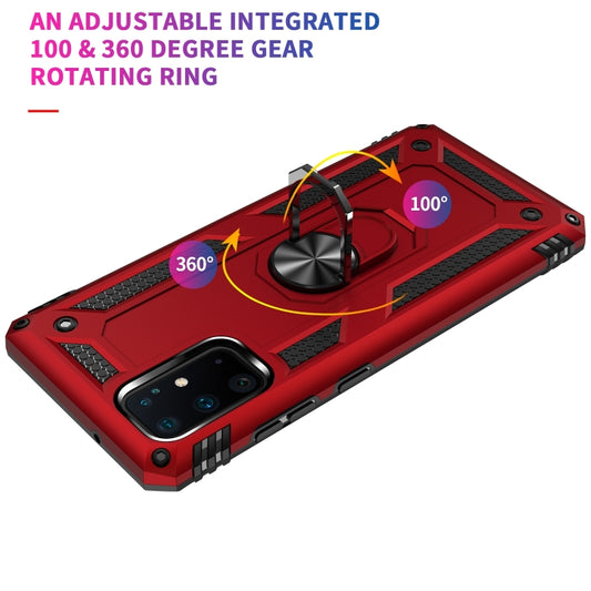 Shockproof Galaxy S20+ armor case with kickstand holder detail