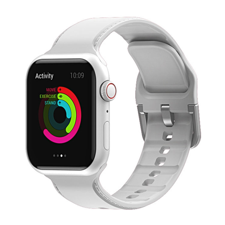 Silicone Watchband For Apple Watch Series, 7 41mm / 6&SE&5&4 40mm / 3&2&1 38mm, 7 45mm / 6&SE&5&4 44mm / 3&2&1 42mm
