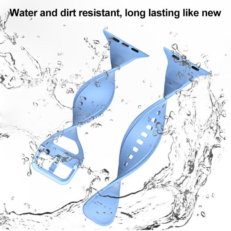 Silicone Watchband For Apple Watch Series, 7 41mm / 6&SE&5&4 40mm / 3&2&1 38mm, 7 45mm / 6&SE&5&4 44mm / 3&2&1 42mm