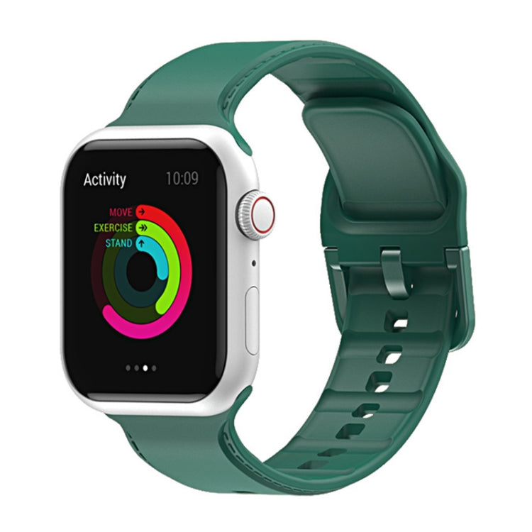 Silicone Watchband For Apple Watch Series, 7 41mm / 6&SE&5&4 40mm / 3&2&1 38mm, 7 45mm / 6&SE&5&4 44mm / 3&2&1 42mm
