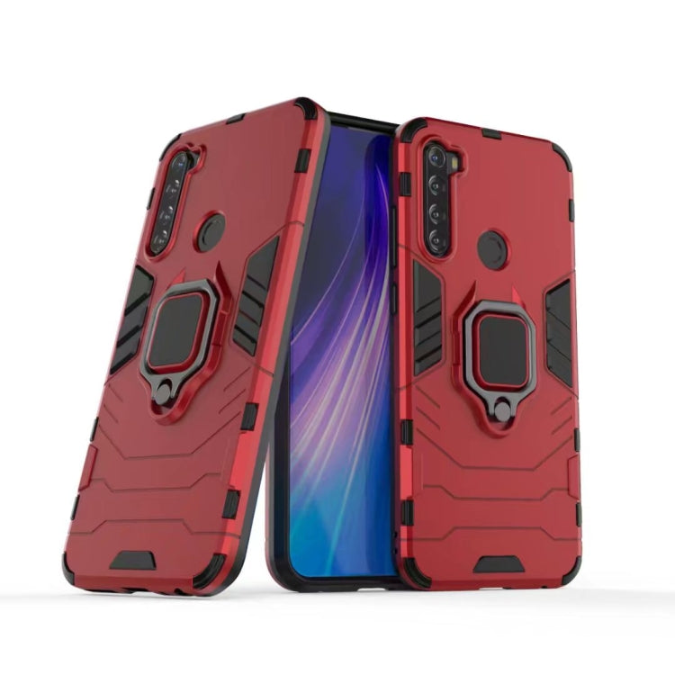 For Xiaomi Note 8T PC + TPU Shockproof Protective Case with Magnetic Ring Holder, For Xiaomi Redmi Note 8T