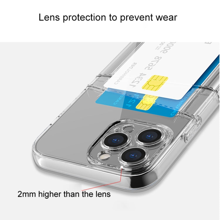 Dual Card TPU Phone Case, For iPhone 13 mini, For iPhone 13 Pro, For iPhone 12 Pro, For iPhone 12 Pro Max, For iPhone 11, For iPhone 11 Pro