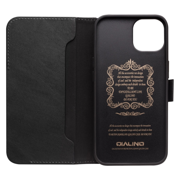 QIALINO Magnetic Buckle Leather Phone Case, For iPhone 13 mini, For iPhone 13 Pro