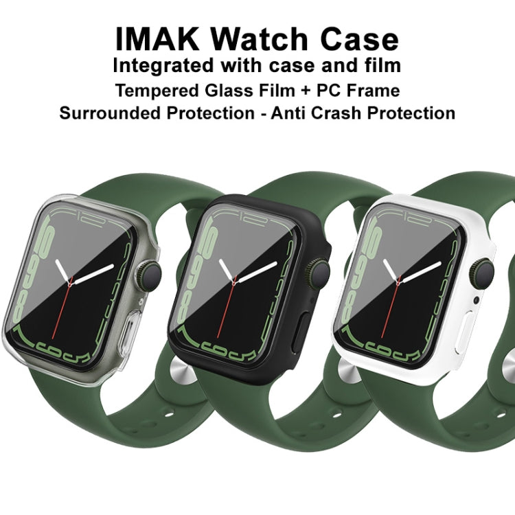 imak PC Case with Tempered Glass Film, For Apple Watch Series 8 / 7 41mm, For Apple Watch Series 8 / 7 45mm