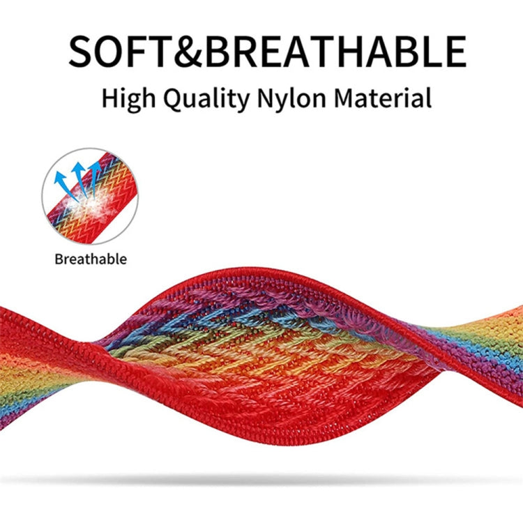 W Texture Nylon Strap For Apple Watch Series, 7 41mm / 6&SE&5&4 40mm / 3&2&1 38mm, 7 45mm / 6&SE&5&4 44mm / 3&2&1 42mm