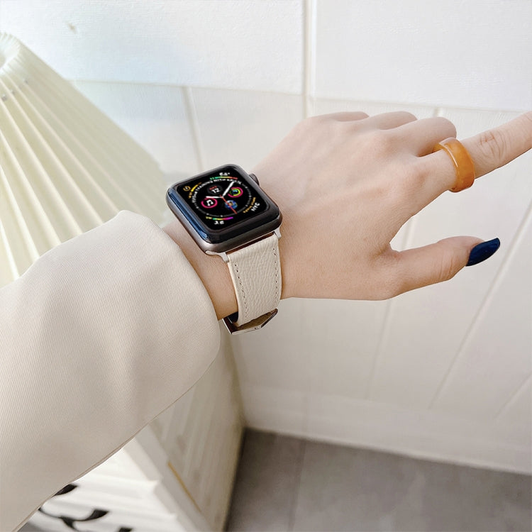 Leather Apple Watch Band 38mm 45mm Compatible With Series 1 2 3 4 5 6 7 SE