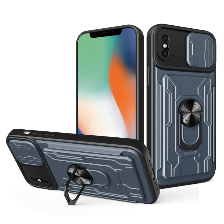 Sliding Camshield Card Phone Case, For iPhone X / XS, For iPhone XR, For iPhone XS Max