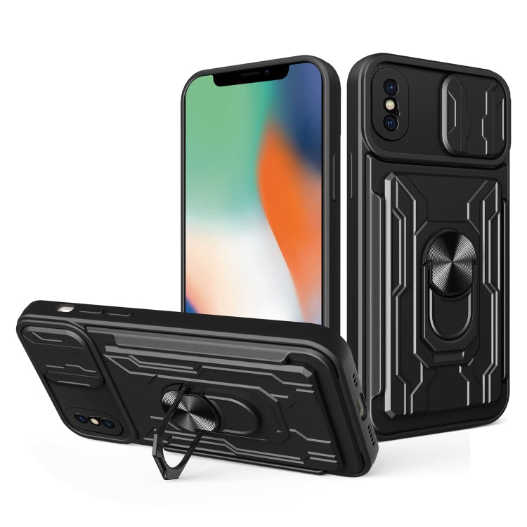Sliding Camshield Card Phone Case, For iPhone X / XS, For iPhone XR, For iPhone XS Max