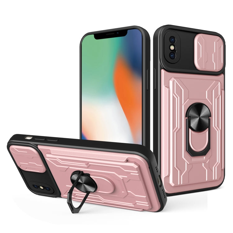 Sliding Camshield Card Phone Case, For iPhone X / XS, For iPhone XR, For iPhone XS Max