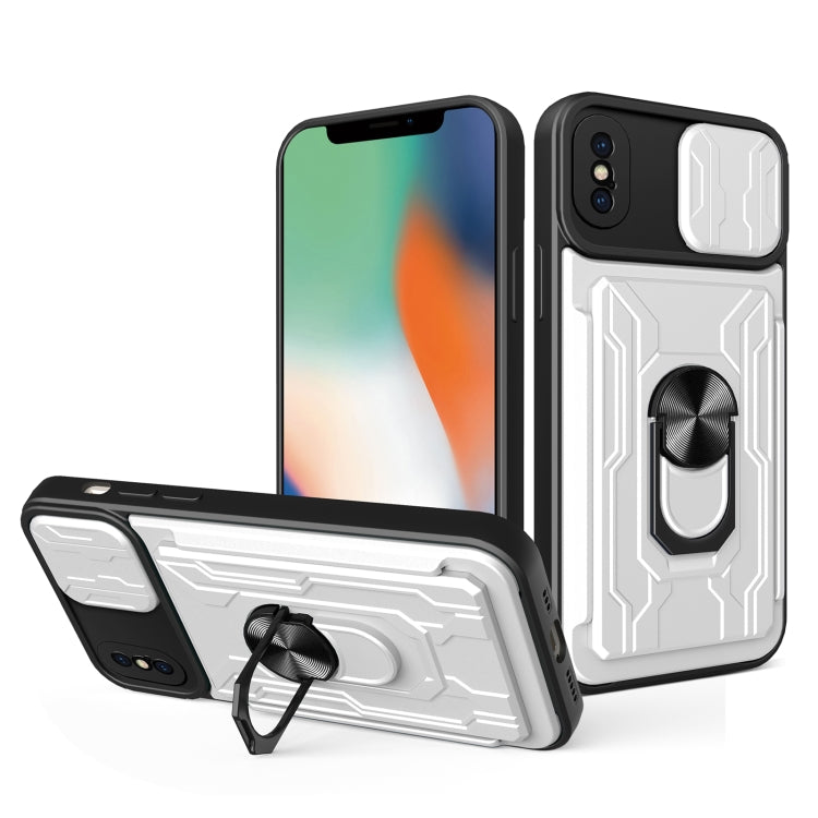 Sliding Camshield Card Phone Case, For iPhone X / XS, For iPhone XR, For iPhone XS Max