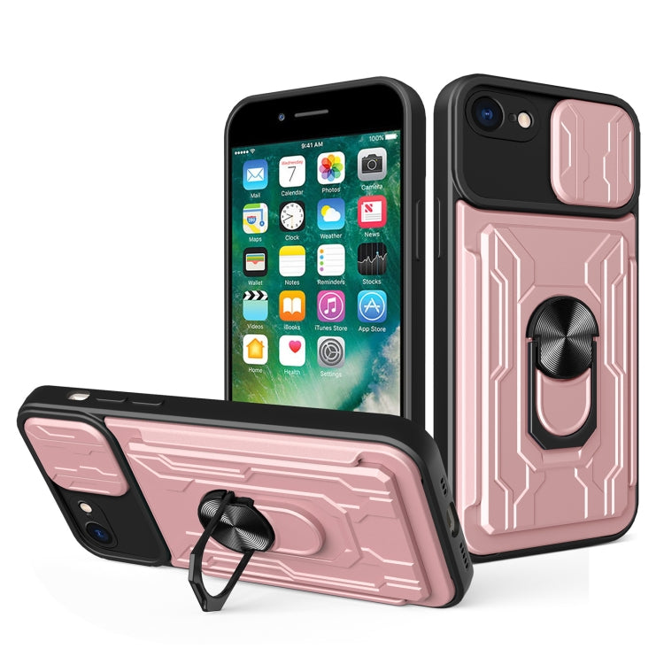 Sliding Camshield Card Phone Case, For iPhone 7 / 8 / SE 2022 / SE 2020, For iPhone 7 Plus / 8 Plus