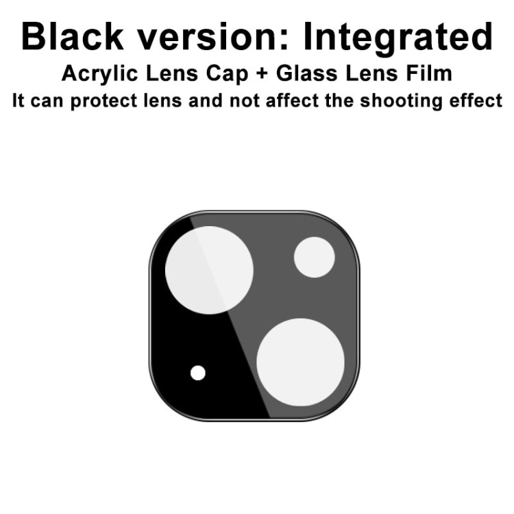 imak Integrated Rear Camera Lens Tempered Glass Film with Lens Cap Black Version