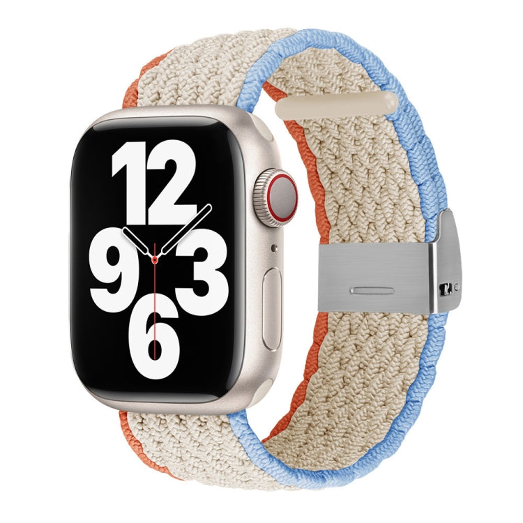 Vertical Texture Braided Watchband For Apple Watch Series, 7 41mm / 6&SE&5&4 40mm / 3&2&1 38mm, 7 45mm / 6&SE&5&4 44mm / 3&2&1 42mm