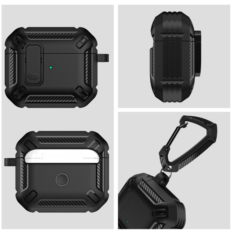 Étui de protection antichoc pour écouteurs AirPods 3 avec crochet
