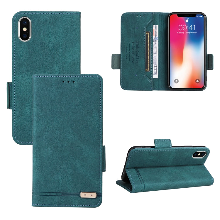 Magnetic Clasp Leather Phone Case, For iPhone XS / X