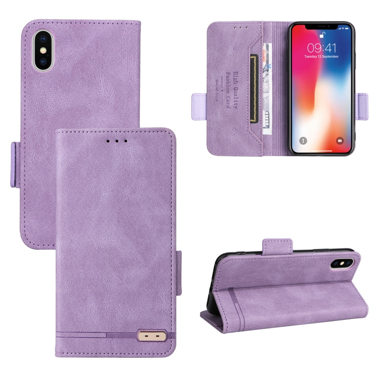 Magnetic Clasp Leather Phone Case, For iPhone XS / X