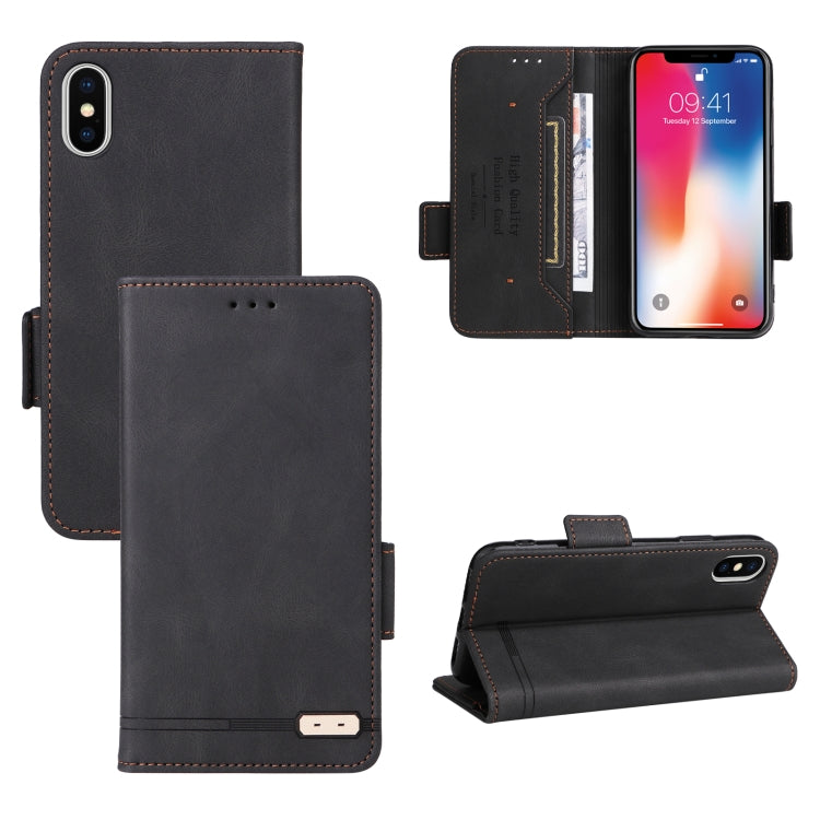 Magnetic Clasp Leather Phone Case, For iPhone XS / X