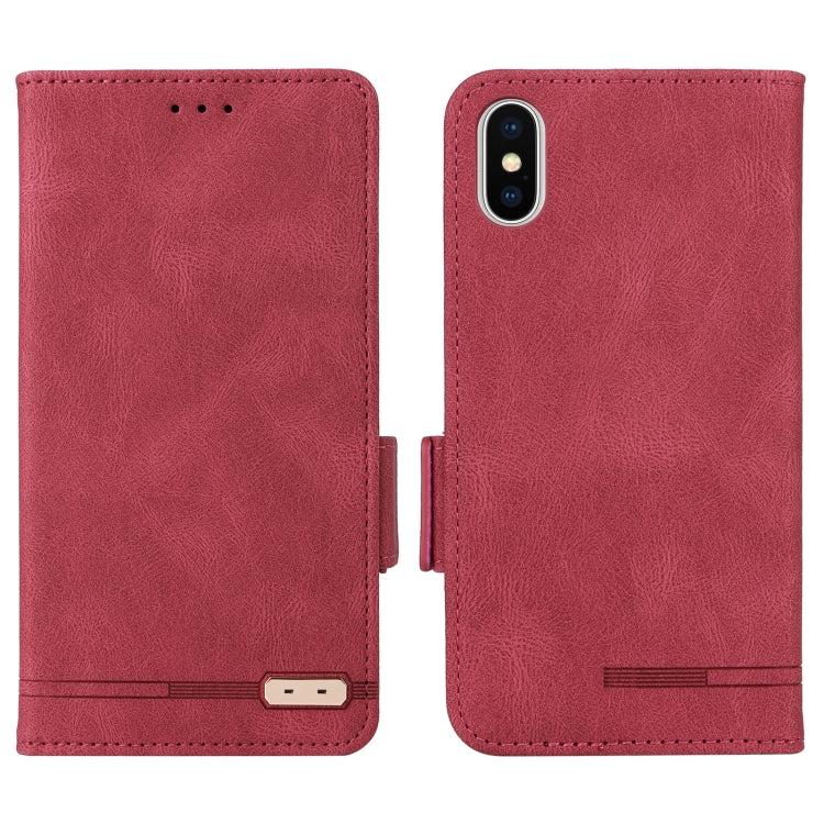 Magnetic Clasp Leather Phone Case, For iPhone XS / X