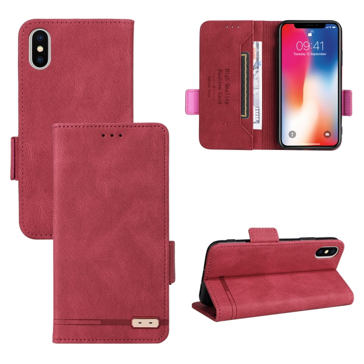 Magnetic Clasp Leather Phone Case, For iPhone XS / X