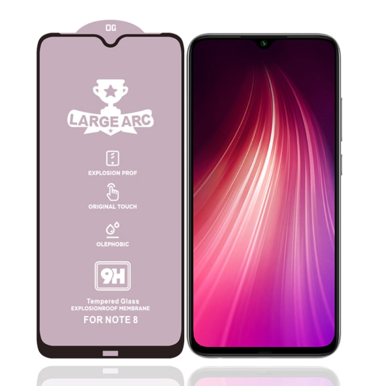 9H HD Large Arc High Alumina Full Screen Tempered Glass Film, For Xiaomi Redmi Note 8 HD(1 PC), For Xiaomi Redmi Note 8T (1 PC), For Xiaomi Mi 6X (1 PC), For Xiaomi Mi 8 Lite (1 PC), For Xiaomi Pocophone F1 (1 PC)