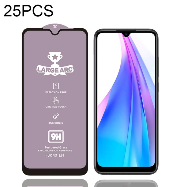 25 PCS 9H HD Large Arc High Alumina Full Screen Tempered Glass Film