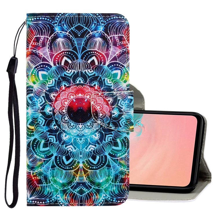 3D Colored Drawing Horizontal Flip PU Leather Case with Holder & Card Slots & Wallet