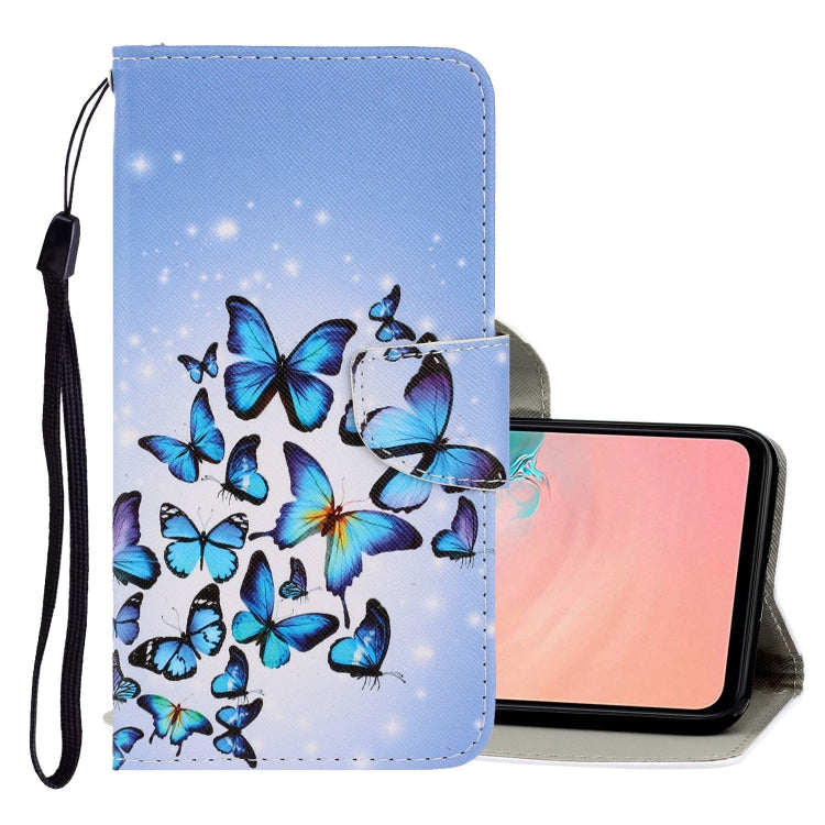 3D Colored Drawing Horizontal Flip PU Leather Case with Holder & Card Slots & Wallet