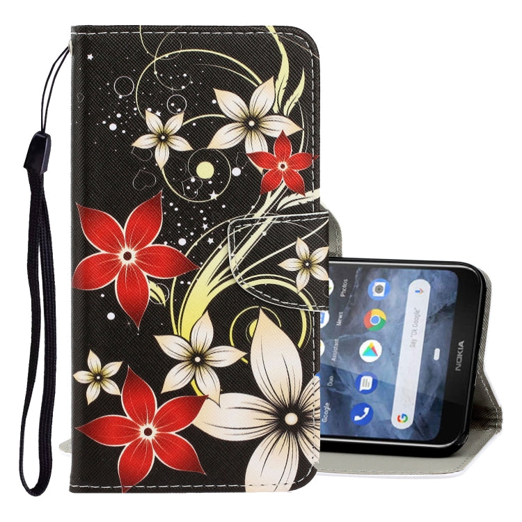 3D Colored Drawing Horizontal Flip PU Leather Case with Holder & Card Slots & Wallet