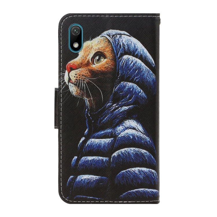 3D Colored Drawing Horizontal Flip PU Leather Case with Holder & Card Slots & Wallet