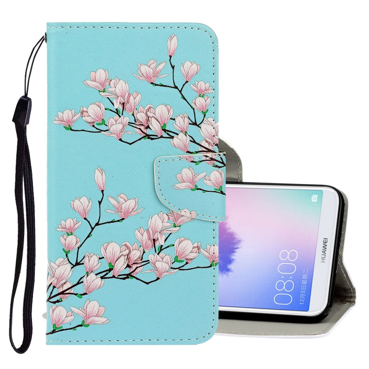 3D Colored Drawing Horizontal Flip PU Leather Case with Holder & Card Slots & Wallet