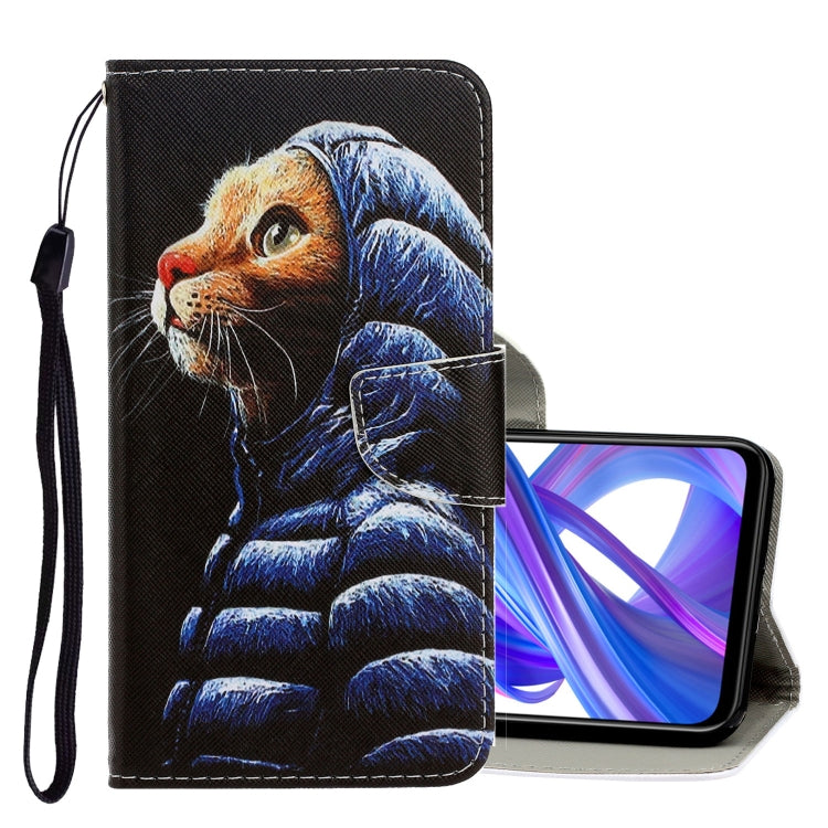 3D Colored Drawing Horizontal Flip PU Leather Case with Holder & Card Slots & Wallet