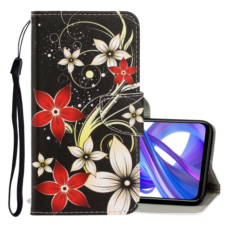 3D Colored Drawing Horizontal Flip PU Leather Case with Holder & Card Slots & Wallet