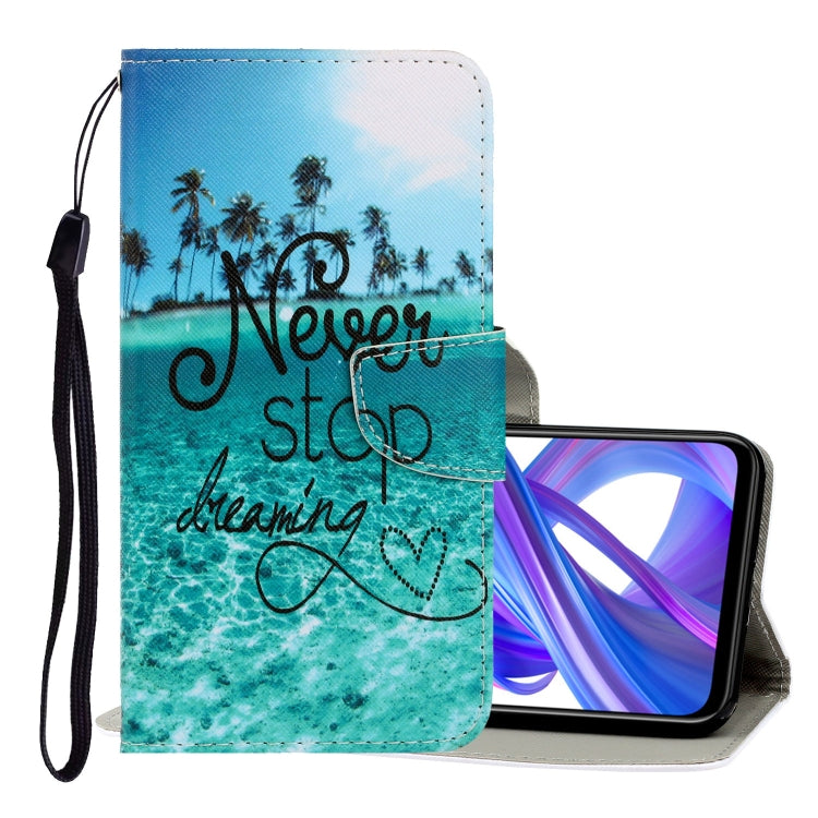 3D Colored Drawing Horizontal Flip PU Leather Case with Holder & Card Slots & Wallet